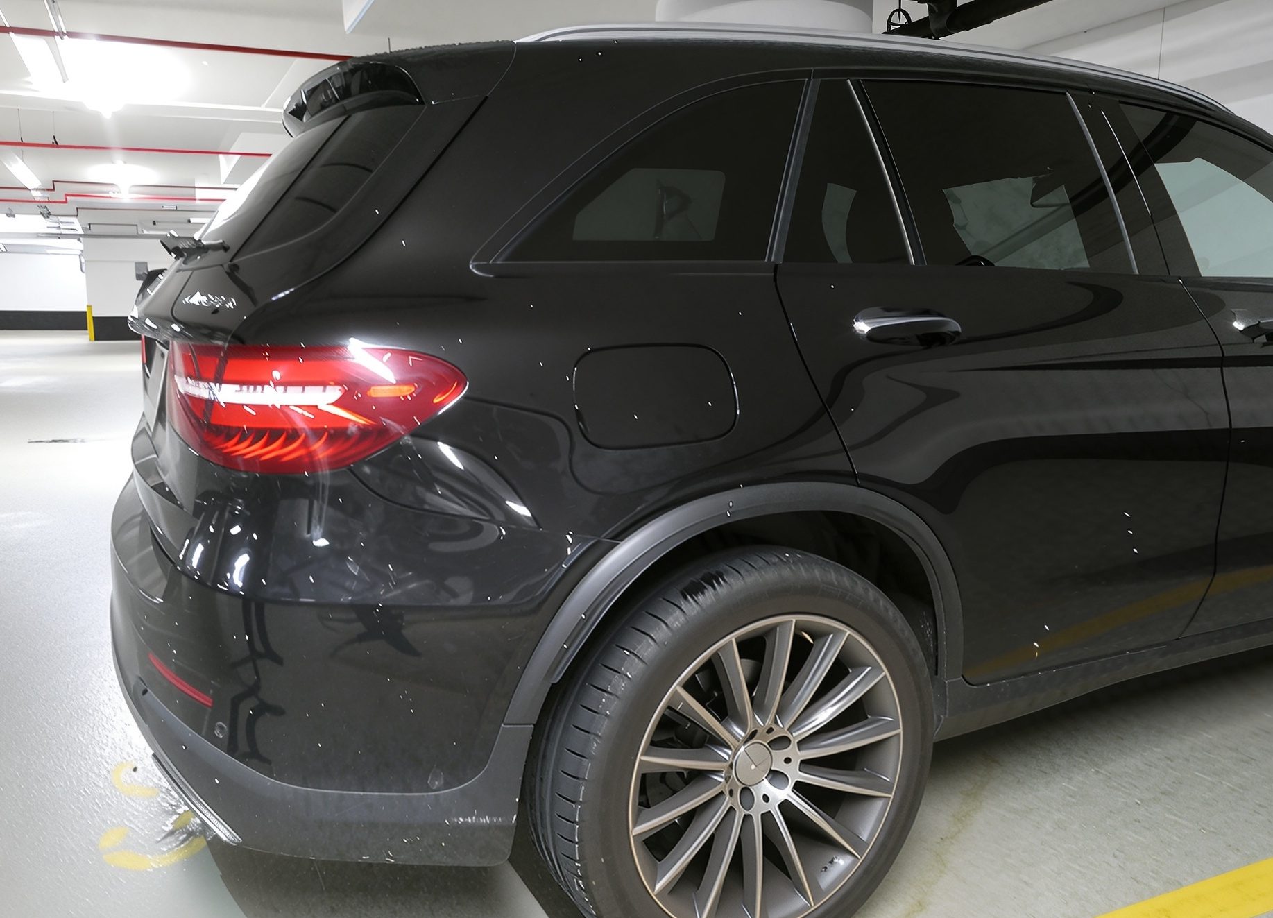 Concrete Splatter Before